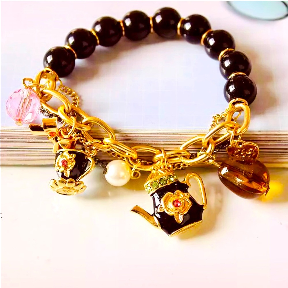 Alice Tea Party Charm Bracelet
